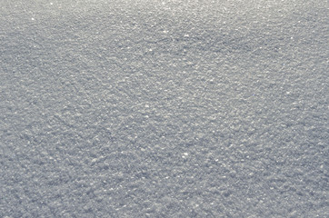 Snow surface texture close up