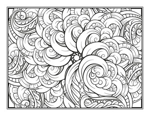 Fantasy decorative ornamental pattern page