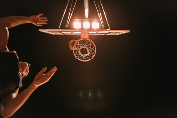 Stylish basketball player