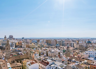 Naklejka premium Aerial view of the Valencia
