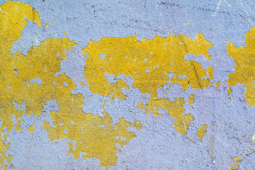Grunge wall with paint peeling off