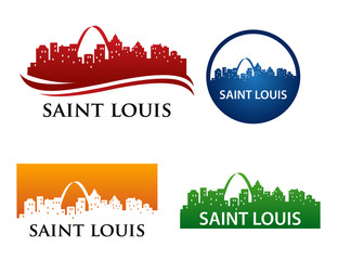 Saint Louis Skyline Logo Template