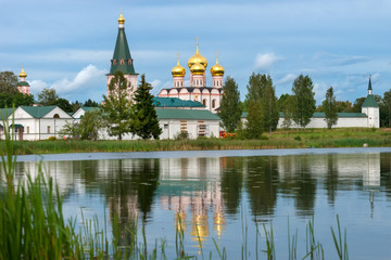 Fototapeta na wymiar Valday Iversky Svyatoozersky Virgin Monastery.