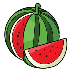 Watermelon Cartoon
Illustration of cute cartoon watermelon.