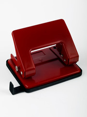 red stapler isolated on white background - 179951789