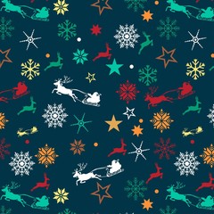 merry chrismas pattern vector desgin