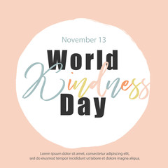 world kindness day banner, vector illustration - 179953735
