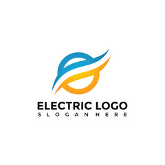 Electric Logo Template. Vector Illustrator Eps. 10