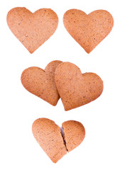 Hearts cookie. Love story