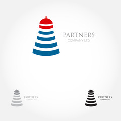 Lighthouse logo  - Vector Illustration, Graphic Design Editable For Your Design. Business Logo.