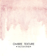 Hand drawn ombre texture. Watercolor painted light blue background with white space for text. © Maria Cherevan