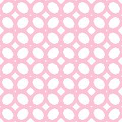 Vector seamless pattern with pink elements.