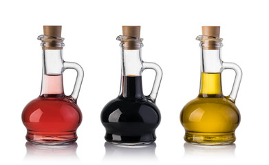 Bottle of olive oil and vinegar