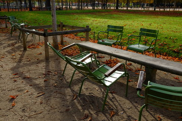 Dans le parc à Paris, France