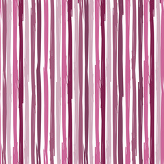 Vertical Seamless striped pattern. Hand painted background with ink brush stroke.