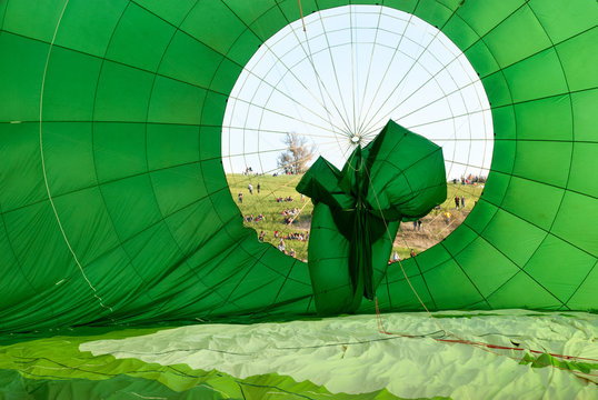 Inside The Green Hot Air Balloon