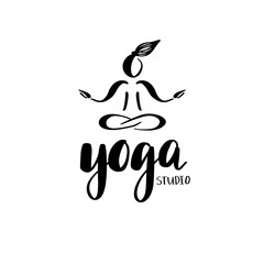 Logo for yoga studio or meditation class.
