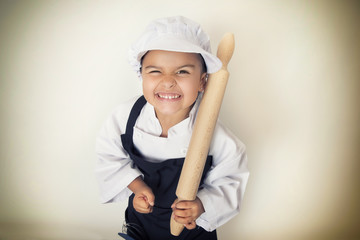 Four years chef girl