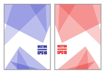 Fototapeta premium Geometric abstract triangle vector for website design and cover page