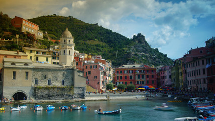 Fototapeta na wymiar Town of Vernazza, Cinque Terre, Italy