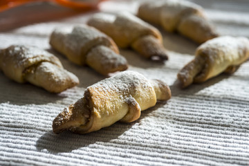 Rugelach on a table