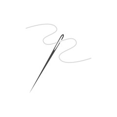 Needle icon, Thread and needle icon