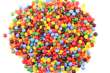 color smarties isolated