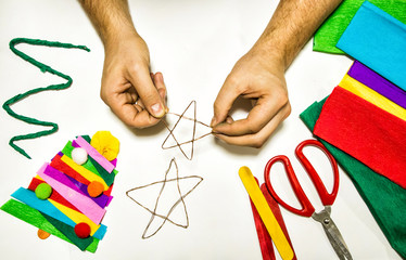 making a christmas craft