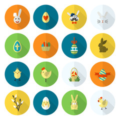 Fototapeta na wymiar Celebration Easter Icons