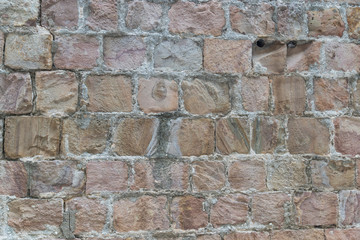 texture of old stone wall of fortress