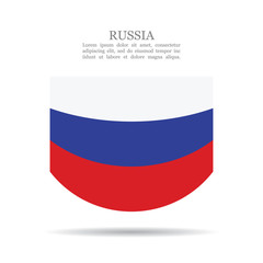 Russia national flag vector icon