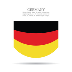 Germany national flag vector icon