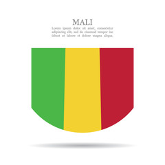 Mali national flag vector icon