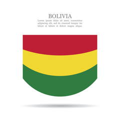 Bolivia national flag vector icon