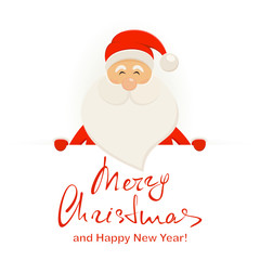 Christmas banner with Santa Claus