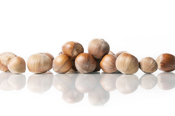 nuts isolated on white background