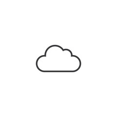 cloud Icon. line style vector illustration