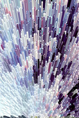 Resembling an abstract view of skyscrapers from above