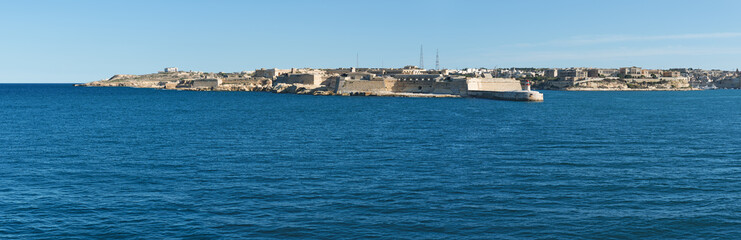 Fort Ricasoli and city Kalkara (Malta)