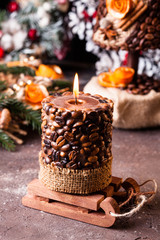 Christmas aromatic candle