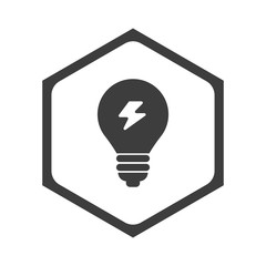 ikona sześciobok z zaokrąglonymi wewnątrz krawędziami 