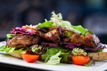 Club Sandwich with baguettes