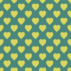 Pattern with hearts. Flat Scandinavian style for print on fabric, gift wrap, web backgrounds