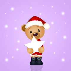 bear Santa Claus