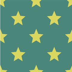 Pattern with stars. Seamless vector illustration. Retro, vintage background Vector illustration Flat Scandinavian style 