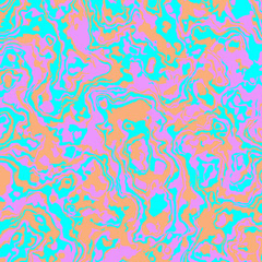 Retro vintage 80s or 90s fashion style abstract colorful swirl and stains pattern background. Good for textile fabric design, wrapping paper and website wallpapers. Vector illustration.