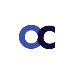 O C Letter Linked Logo Vector