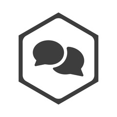 ikona sześciobok z zaokrąglonymi wewnątrz krawędziami © vempireart