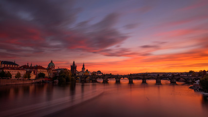 Fototapeta na wymiar Sonnenuntergang in Prag