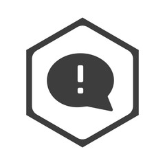 ikona sześciobok z zaokrąglonymi wewnątrz krawędziami © vempireart